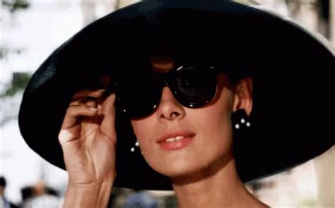 audrey hepburn sunglasses gif.